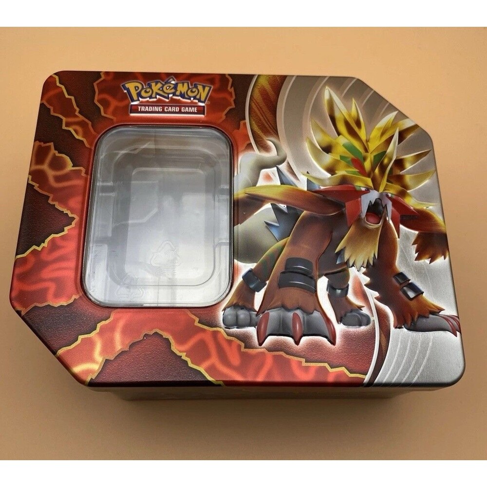 Pokémon TCG Solgaleo Empty Collector's Tin with Plastic Insert Only-No Cards